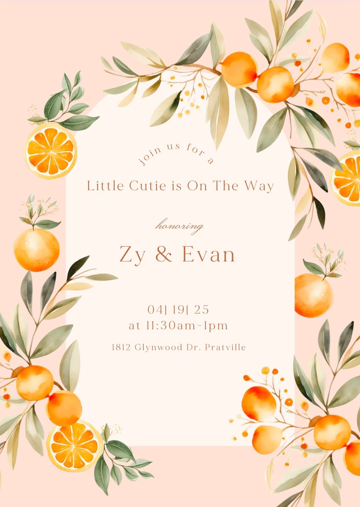 Little Cutie Invitation